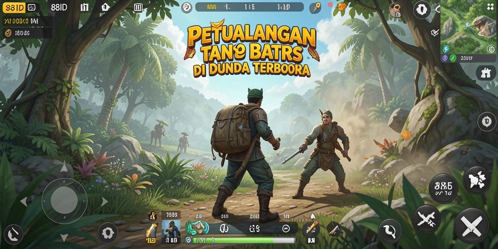 Screenshot 88ID menampilkan aksi petualangan di dunia terbuka.