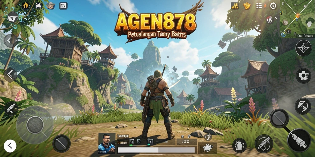 Screenshot gameplay AGEN878 menampilkan petualangan menarik di dunia terbuka.