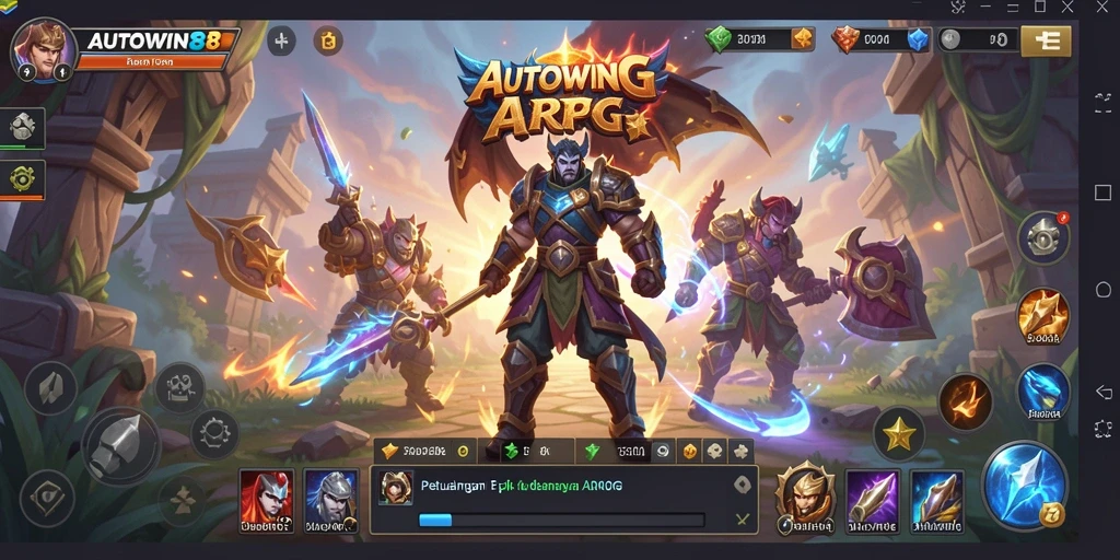 Tampilan seru gameplay ARPG di AUTOWIN88 dengan pertarungan spektakuler.