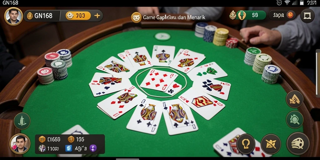 Tampilan gameplay seru GN168 dengan pemain yang berinteraksi.