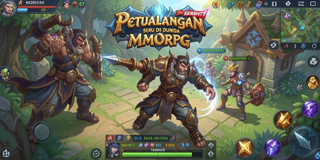 Gameplay seru KEREN77 dalam dunia MMORPG yang luas.