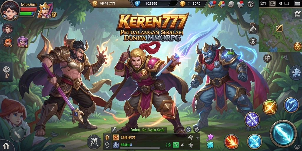 Tampilan gameplay seru di KEREN777 dengan aksi petualangan yang mendebarkan.