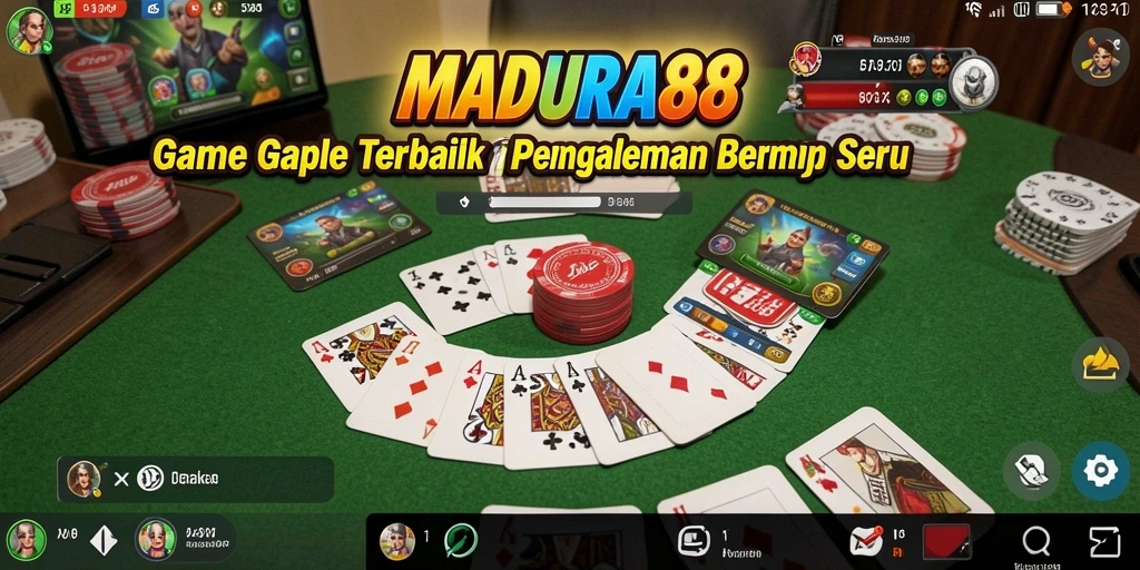 Tampilan screenshot gameplay MADURA88 menampilkan momen seru permainan Gaple.