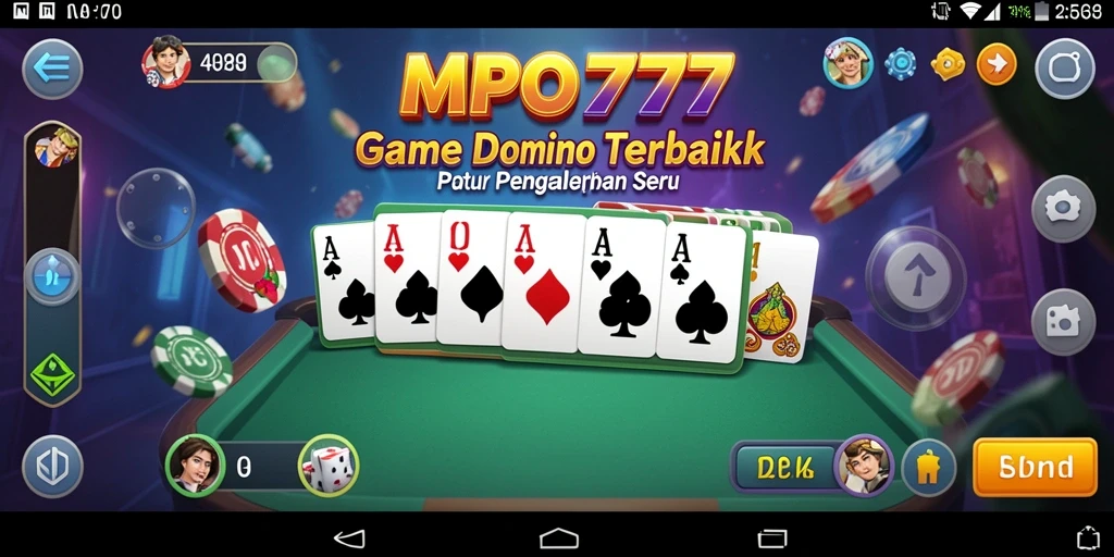 Tangkapan layar gameplay Domino yang seru dan interaktif.