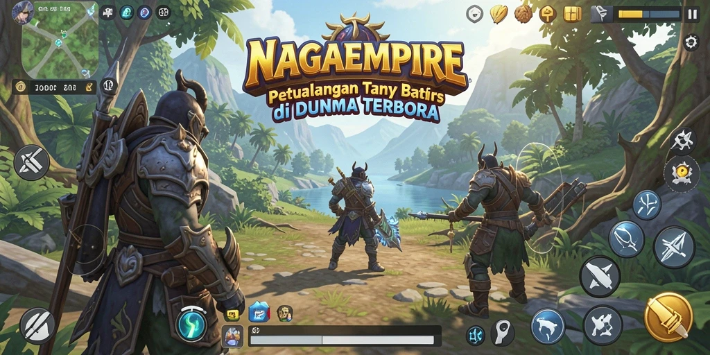 Gameplay epik di dunia terbuka NAGAEMPIRE.