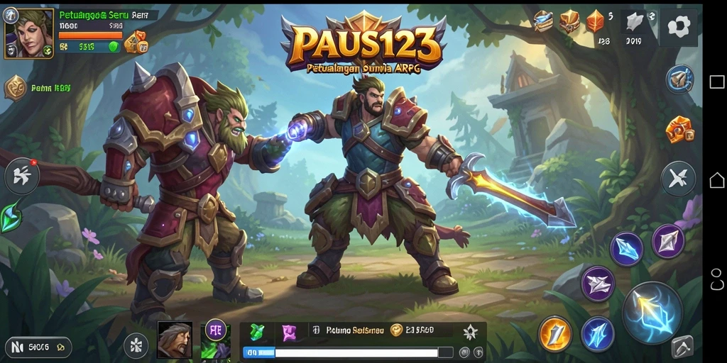 Screenshot gameplay PAUS123 yang menampilkan aksi seru dalam pertarungan.