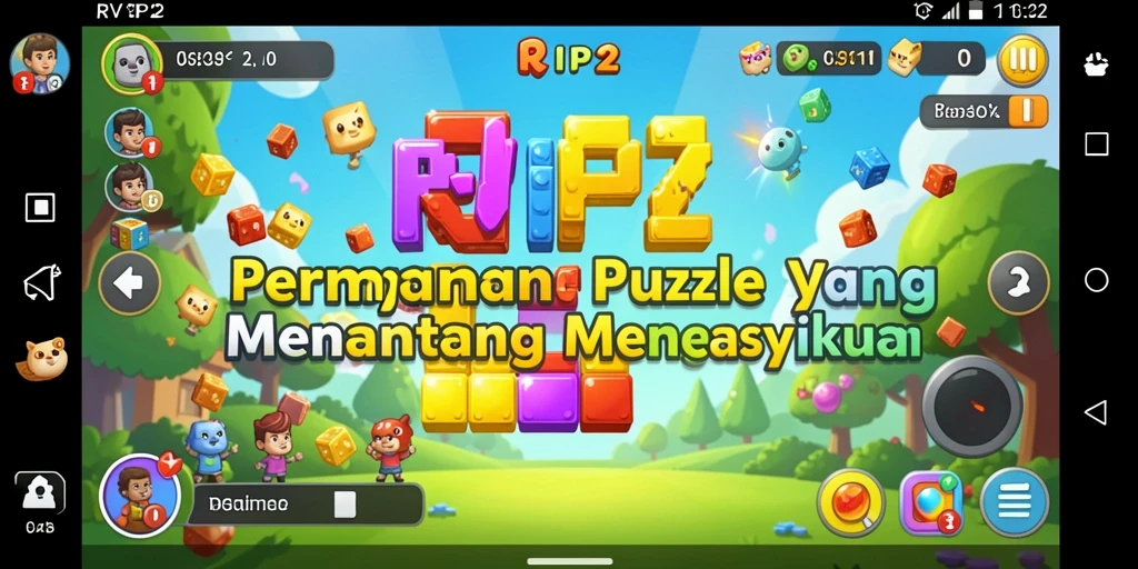 Screenshot dari gameplay RVIP2 menampilkan tantangan puzzle yang menarik.