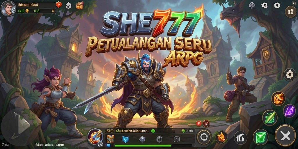Tampilan gameplay seru dan adiktif di SHE777.