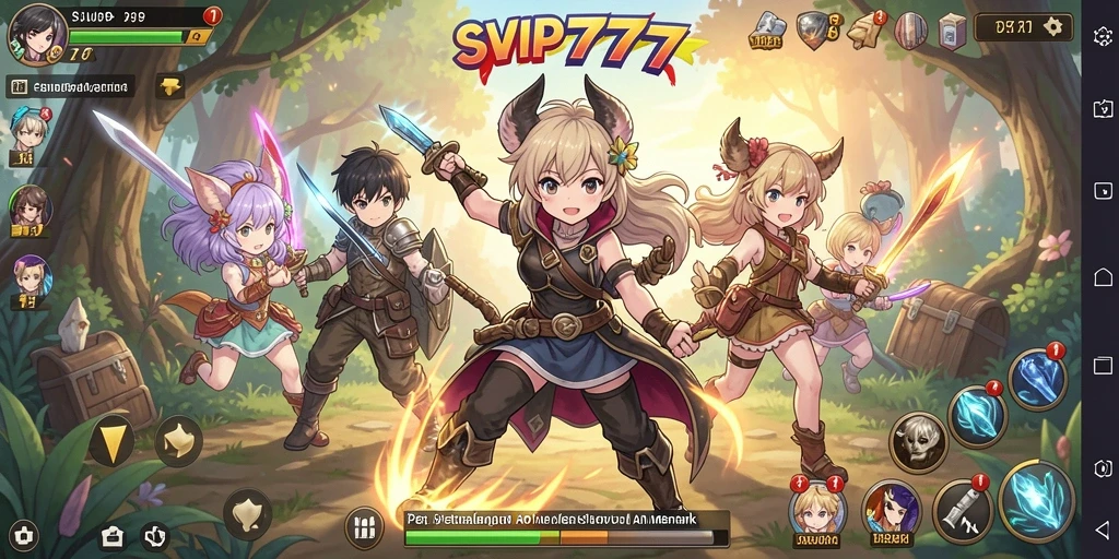 Tampilan gameplay SVIP777 dengan karakter Anime yang menawan.