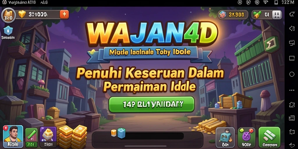 Tampilan gameplay menarik dari WAJAN4D dengan elemen Idle.
